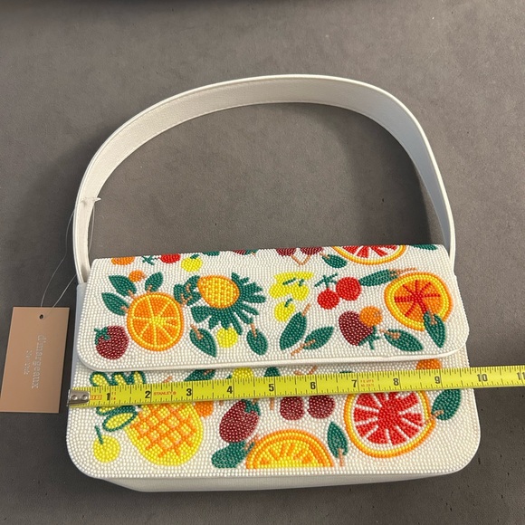 LAST DAY AVAILABLE! Colorful Beaded Fruit Design Shoulder Bag — NWT! - Picture 2 of 7